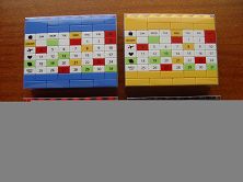 Toy brick calendar